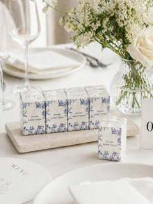 Soft Facial Tissue "Tears Of Happiness", Green Leaf Decoration, Suitable For Engagement, Wedding Banquet, Wedding Decoration, Wedding Accessories, Wedding Favors, Bride And Groom Wedding Supplies - Multicolor - View 4