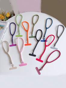 1pc Premium 360° Rotating Anti-Tangle Phone Lanyard Adjustable Wrist Strap Unisex Short Rotating Self-Locking Rope Clip Anti-Loss Wristband Chain - Multicolor - View 3