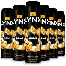 Lynx Deodorant XL Body Spray Gold 200ml - Pack Of 6 - Multi Scents - View 1