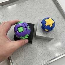 Smooth Rotating Press Ball, Colorful Mini Pocket Finger Toy, Portable Stress & Anxiety Relief Fidget Toy, Novelty Daily Relax Gift - Multicolor - View 4