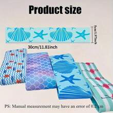 Beach Chair Towel Strap, Stretchable Wind-Resistant And Durable, Multi-Color Tropical Ocean Print, Suitable For Beach, Pool, Cruise, Hawaiian Style Pool Relaxation Accessory, Travel Essential - Multicolor - View 9