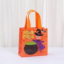 Halloween-Themen Handgeschenktüten, Kürbis-Geist-Fledermaus-Muster Süßigkeitentüten, Party-Geschenkverpackungstüten, Feiertags-Dekorations-Aufbewahrungstüten, Halloween-Party kleine Geschenktüten - Mehrfarbig - Übersicht 15