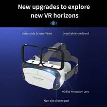 適用於 iPhone 或 Android 的 VR 眼鏡,虛擬實境 3D 眼鏡,相容 4.7-7 吋手機,可玩手機遊戲與觀看電影 - 查看 4