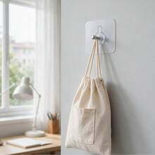 Reusable Invisible Seamless No-Drill Adhesive Hooks For Home Kitchen Screw Mounting - A - View 3