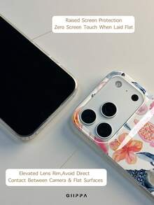 GIIPPA 1件海洋元素混搭圖案設計手機殼，適用於Phone 17 Pro Max，兼容Phone 16 Pro Max、15 Pro Max、14 Pro Max，韓式高端時尚趣味手機殼，兼容11/12/13/14/15/145 Pro Max Plus，優雅設計男女皆宜，聖誕節、情人節、復活節、婚禮季和生日送女友的完美禮物！ - 藍色 - 查看 6