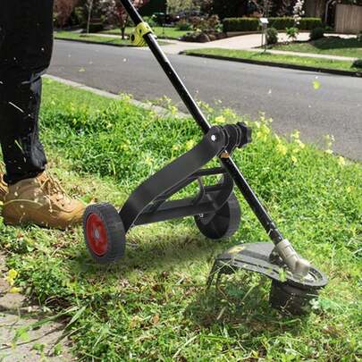 String Trimmer Wheel Attachment, Trimmer Support Wheels Adjustable Support Wheels For String Trimmer Weedeaters Grass Cutter Brush Cutter Garden[A Good Gift For Family And Friends]