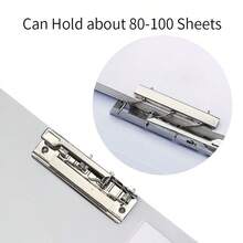 HUAJIE A4 PP Transparent Clip Folder, Optional Single Clip & Double Clip Design, Paper Organizer For Sheet Music, Exam Papers & Contracts, Back To School Stationery - Single Piece - View 5