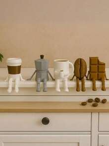 Kitchen Decor Coffee Cup Ornament, Fun Decorative Style, Coffee Station Decor, Coffee Shop Decor, Coffee Lover Gift, Furniture Decor, Patio, Shelf, Room Decor - Multicolor - View 4
