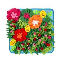 KM-P 1pc Pet Snuffle Mat Floral Grass Landscape Design With Rich Folds For Hiding Treats, Stimulate Olfactory Exploration Ability, Home Pet Interactive Training - Multicolor - View 12