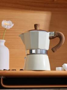 1pc (150ML) Moka Pot - Perfect For Home, Outdoor Adventure, Camping And More - Ideal Choice For Making Rich And Aromatic Coffee Daily. It's An Excellent Holiday Gift For Christmas, Halloween, Valentine's Day And Other Occasions. - Multiple Capacities - View 5