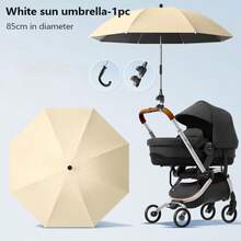 360° Rotatable UPF 50+ Sun Shade, Flexible Arm, Clip-On Handle, Stroller Sun Umbrella: Essential Summer Sun Protection, Suitable For Strollers, Bicycles, Wheelchairs - Multicolor - View 13