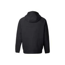 Nike Men's Solid Color Logo Hoodie Jacket - 黑色 - 查看 2