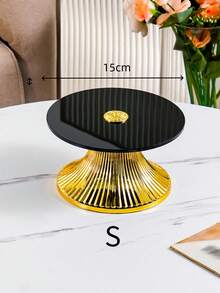 1 Set Acrylic Display Stand, Snack Candy Dried Fruit Wedding Party Holiday Display Storage Smooth High-Foot Tray, Party Tableware Event Celebration Smooth High-Foot Tray, Reusable, Multi-Purpose Cake Display Stand, Wedding Supplies, Cupcake Tiered Stand - Multicolor - View 4
