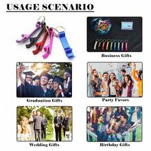 1件、4件、8件、20件客製化開瓶器婚禮禮物,不鏽鋼冰箱開瓶器,客製化派對小禮品婚禮賓客紀念品 - 彩色 - 查看 10