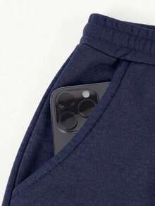 Women Sweatpants - Navy Blue - View 3