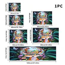 1件裝吸水餐盤瀝水墊，咖啡機墊，夢幻花卉森林鹿與夜月設計，創意桌面裝飾墊，多功能實用多用途桌面吸水瀝水保護墊，房間桌面保護墊，節日禮物，廚房裝飾 - XYLSD801 - 查看 13