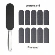 Stainless Steel Foot Callus Remover, Foot File With Detachable Sandpaper, Foot Care Tool - Multicolor - View 10