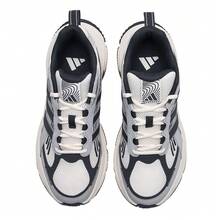 Sepatu lari low-top adidas yang menyerap guncangan, tahan lama, dan memiliki ventilasi udara, cocok untuk balap dan perjalanan di perkotaan, unisex, warna abu-abu muda. - Light Grey - View 6