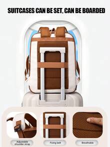 Myco 旅行登機背包（航空公司認可旅行背包），可擴展 40L 個人物品背包，符合飛行標準，Wizz Air 行李吊牌，Avel 背包，適合週末旅行、大學、辦公室 - 彩色 - 查看 10