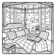 GDTME Bold Easy City Loft Coloring Book: Simple Thick Line City Loft Interior Design, Cozy Modern City Apartment Scenes, Suitable For Beginners And Adults - City Loft - View 5