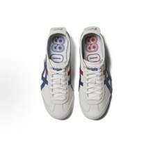 Asics Authentic Onitsuka Tiger Mexico 66 Leather Sneakers - White/Blue/Red Classic Low-Top | Premium Japanese Heritage Footwear | Slim-Profile Lightweight Trainers - 白藍金 - 查看 5