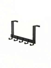 1 pieza Estante colgante sin taladro para puerta, Perchero de pared, Toallero de baño, Perchero de ropa para puerta, Perchero de llaves para entrada. Adecuado para cocina, almacenamiento colgante en puerta de baño, decoración de habitación, decoración del hogar, accesorios de cocina - Multicolor - Ver 24