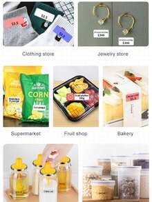 Marklife ملصقات حرارية مباشرة من ماركلايف 50x30 مم، ملصقات شحن وعناوين ذاتية اللصق، أوراق حرارية &BPS - 1 لفة، متوافقة مع طابعة P50، للأعمال، بطاقات الأسعار، الباركود، ملصقات الشكر - مشاهدة 5