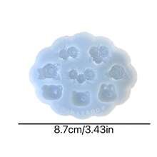 玫瑰花樹脂鑄造模具 矽膠模具配件 樹脂液模具 樹脂鑰匙圈矽膠模具 樹脂模具 - 矽膠 - 查看 13