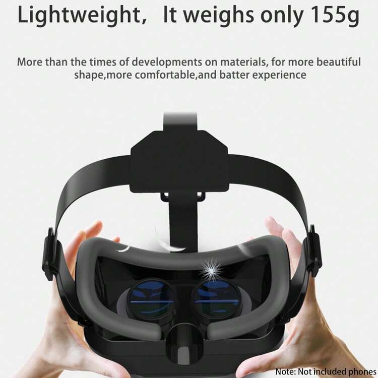 Byson Virtual Reality VR Headset 3D Goggles VR Headgear, Suitable For TV, Movies And Video Games, Compatible With IOS And Android Systems, Supports 4.7-7 Inch Screens - Multicolor - View 8