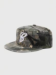 1pc Men's G Letter Embroidered Baseball Cap, Outdoor Sports Trucker Hat, Adjustable Sun Protection Casual Mesh Cap, Suitable For Spring/Autumn Travel, Beach, Party - B - View 8
