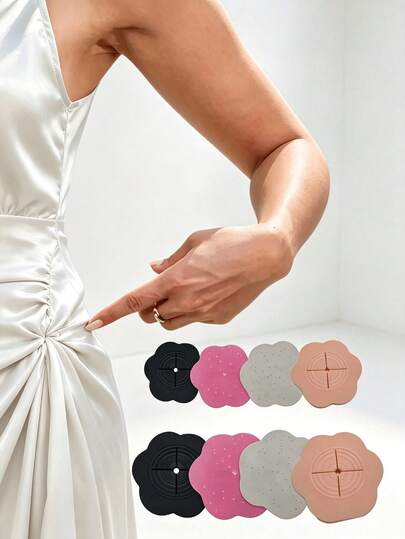 1/2/4pcs Women's Multi-Functional Clothing Buttons, Waistline Fastener Accessories For Short Sleeve Or Skirt Clothing, Adjustable