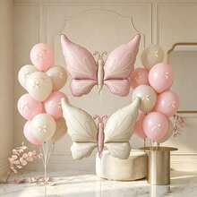 2pcs 37.01 Inch Oversized Pink Cream Butterfly Cartoon Butterfly Party Decoration Ins Style Butterfly - Multicolor - View 1