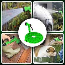Expandable Garden Hose, Durable Waterproof Soft Hose, Magic Garden Hose With Triple Expansion Function, Equipped With Spray Gun And 7-Way Adjustable Nozzle - Black - View 6