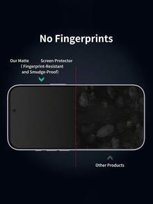 2片裝陶瓷磨砂隱私螢幕保護貼，相容 iPhone 16 Pro/17，防眩光隱私磨砂軟膜，無氣泡、觸感滑順，相容手機殼，防指紋，相容 iPhone 18/17/16/15/14/13/12/11 系列，必備手機配件與隱私保護 - 黑色 - 查看 6