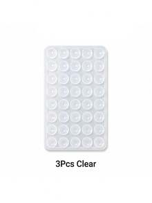 1-4pcs Silicone Adhesive Phone Holder, Non-Slip Silicone Sticky Phone Stand, Phone Case Holder, Hands-Free Phone Accessory, Selfie And Video Shooting Stand, Multi-Functional Phone Accessory, Suitable For All Models - Double-sided Suction Cup - View 35