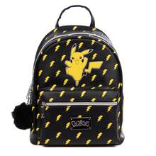 Dam pokemon Black Pokémon Premium Backpack. Spacious Main Compartment With Front And Back Pocket. With Pompom Accessory. - A - View 2