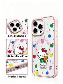 Miniso 1件 Sanrio 磁吸充電手機殼，夏季時尚風格，節日禮物，盒裝，適用於 iPhone 17 17Air 17pro 17promax 11 12 13 14 15 16pro 16promax 14Plus 15Plus 16Plus 15promax 16pro 16promax XR - 粉紅色4 - 查看 3