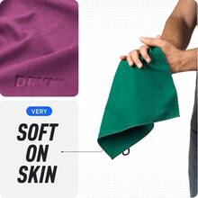 Pocket-Sized Sweat Towels - Sweat Absorbing Handkerchiefs - Quick-Dry Microfiber Sweat Rags Face, Hands, Body - Men Women - Gym And Work (Summit - Summit - View 7