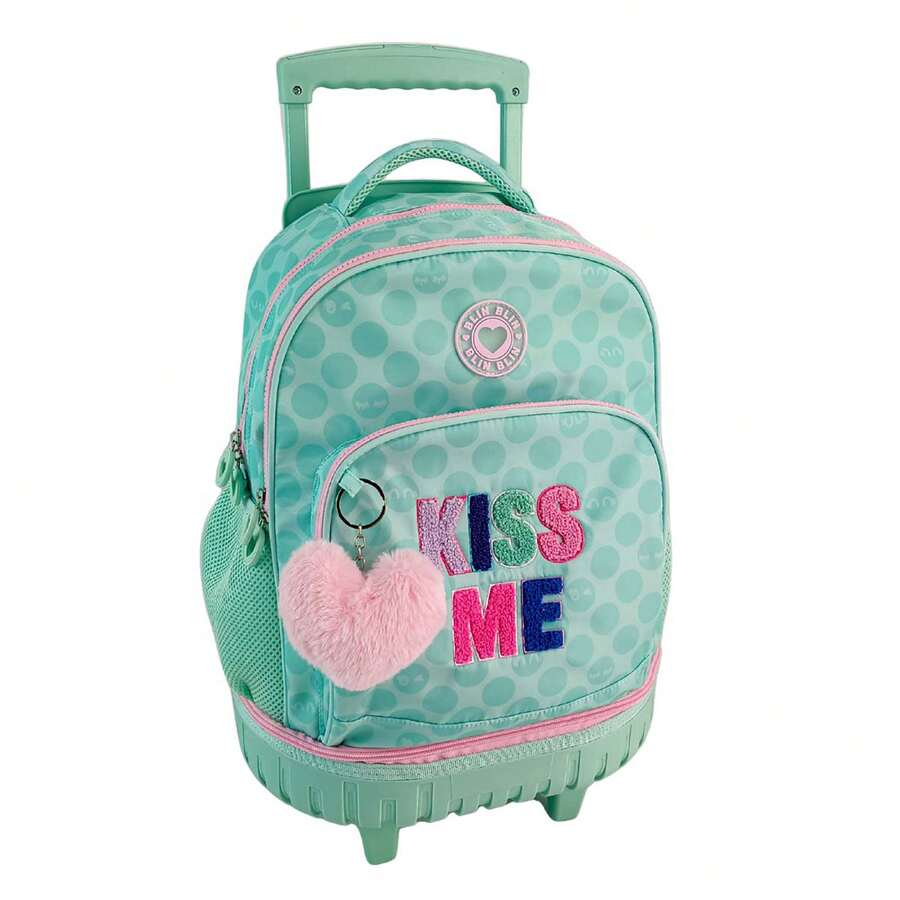Dam Fixed Compact Double Body Trolley Large Capacity Blin Blin Kiss Me. Adjustable And Padded Backrest And Straps. - A - View 1