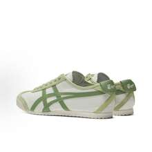 Asics Authentic Onitsuka Tiger Mexico 66 Leather Sneakers - White/Blue/Red Classic Low-Top | Premium Japanese Heritage Footwear | Slim-Profile Lightweight Trainers - 蘋果綠 - 查看 5