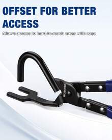 WORKPRO Exhaust Hanger Removal Tool, Heavy-Duty Exhaust Hanger Pliers | Non-Slip Grip, For Rubber Exhaust Hangers Muffler Hanger, Compatible With - ColorA - View 4