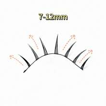 Japanese Style Cute False Eyelashes 5 Pairs C Curl Natural Look Camera-Ready Design For Lively Manga Eyes Suitable For Cosplay And Daily Makeup 7mm-12mm - Multicolor - View 8