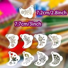 16pcs Reusable Face Paint Stencils Set, Masquerade Halloween Party Cosplay Stage Performance Face Makeup Stencils - Face Paint Stencil - View 1