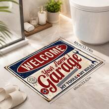 1pc Illustration Pattern Door Mat Kitchen Drain Mat Polyester Non-Slip Absorbent Quick-Dry Floor Mat Kitchen Sink Countertop Mat Home Living Room Bedroom Bathroom Decorative Mat Pet Mat Holiday Home Gift - Multicolor - View 8