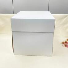 1‑Pack / 2‑Pack Square Fold‑Able Paper Boxes, Clear Window Empty Gift Storage Containers, Blank Cardboard Party Favor Boxes For Baby Shower, Holiday Celebration, Small Ornament And Hand‑Made Gifts - View 6