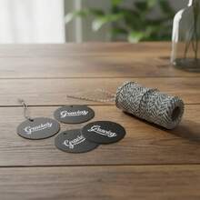 Creative Mariu Tarjetas, Etiquetas Gracias Por Acompañarnos (50 Piezas) - Modelo 5 - Ver 4
