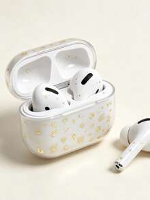 1 Set Gold Star & Moon Stickers, Suitable For Camera, Phone, Earphone Case Decoration, Digital Shell Small Items Healing Atmosphere Aesthetic Stickers - E - View 3