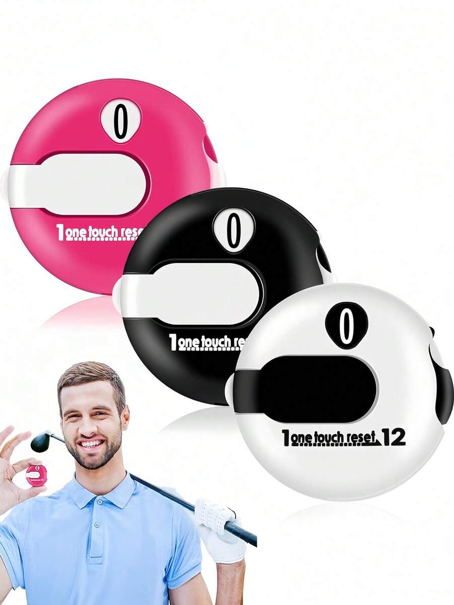 Mini Golf Score Counter With Reset Golf Stroke Counter Portable Golf Cap Clip Scorer Up To 12 Shots Score For Golf Games Easy Attach To Scorekeeper Gloves For Recreational Golfers Golf Training Aids Golf Accessories
