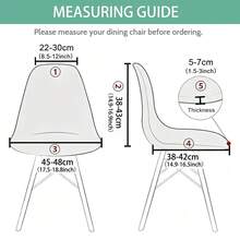 Funda de silla de peluche tipo Teddy, funda para silla de comedor Eames de estilo casero - Multicolor - Ver 2