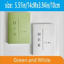 2 Elegant "His & Hers" Wedding Vow Books - 28 Pages, 5.5" X 3.9" - Perfect For Bridal Shower, Anniversary And Wedding - Includes Time Capsule Love Letter - Ideal Keepsake For Couples And Bridesmaid Gifts School Supplies - one-size - View 13